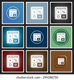 calculator. icon. vector design