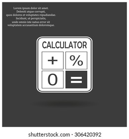 calculator. icon. vector design