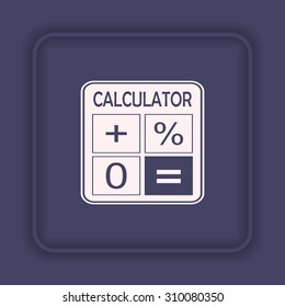 calculator. icon. vector design