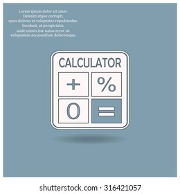 calculator. icon. vector design