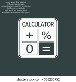 calculator. icon. vector design