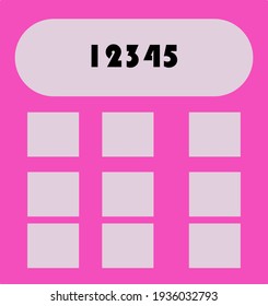 calculator icon with vector design. Can be used for banners, editing, presentations, printing.