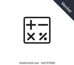calculator icon vector design element logo template