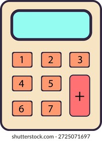 Ícone calculador vetor design para finanças e contabilidade