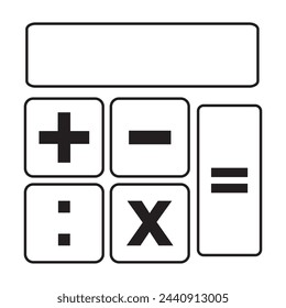 calculator icon vector design. calculator illustration vector design