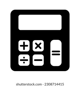 Calculator icon vector design on white background.