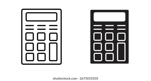 Diseño del Vector del icono de la calculadora, perfecto para los diseños de la ui del Sitio web