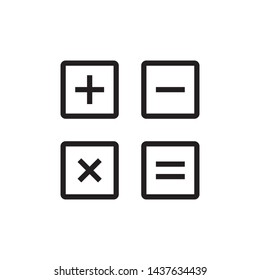 calculator icon vector design template