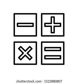 Calculator icon vector design template