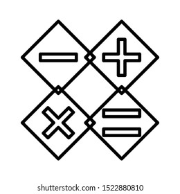 Calculator icon vector design template