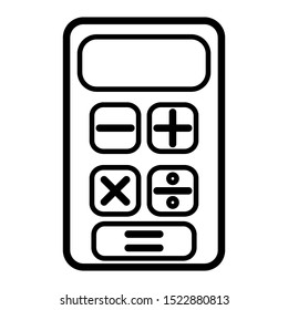 Calculator icon vector design template