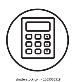 Calculator icon vector design template