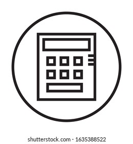 Calculator icon vector design template