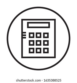 Calculator icon vector design template