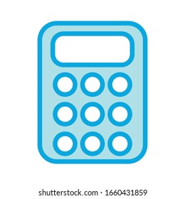 Ilustración de plantilla de diseño vectorial de icono de calculador
