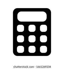 Ilustración de plantilla de diseño vectorial de icono de calculador