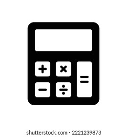 calculator icon vector design template in white background