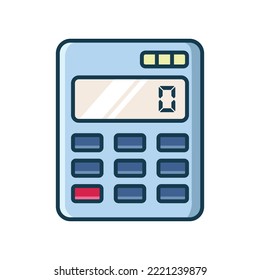 calculator icon vector design template in white background