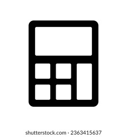 plantilla de diseño de vector de icono de cálculo simple y limpio