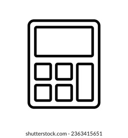 calculator icon vector design template simple and clean