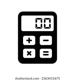 calculator icon vector design template simple and clean