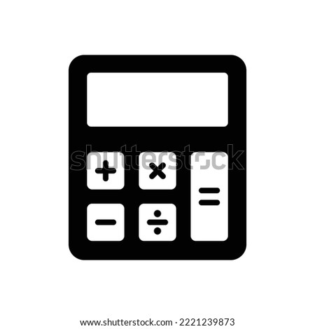 calculator icon vector design template in white background