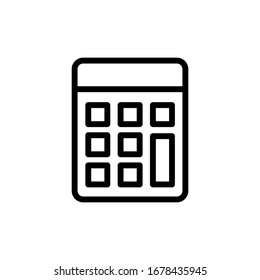 Calculator icon vector design templates on white background