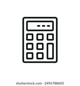 Icono de la calculadora Plantillas de diseño de Vector concepto simple y moderno