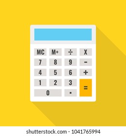 Calculator icon. Vector electronic calculator illustration.