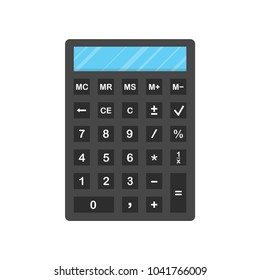 Calculator icon. Vector electronic calculator illustration.