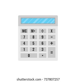 Calculator icon. Vector electronic calculator illustration.