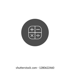 Calculator icon . Vector . EPS 10