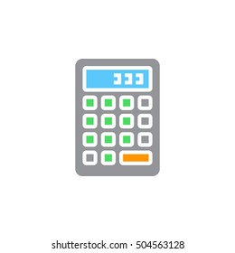 calculator icon vector, filled flat sign, solid colorful pictogram isolated on white, logo illustration
