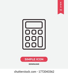 Calculator icon vector. Finance sign