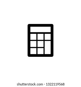 Calculator icon vector. Finances icon. Savings sign isolated on white, economy concept, Trendy Flat style for graphic design, Web site, UI. EPS10 - Vector