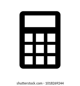 Calculator icon vector. finances sign isolated on white background