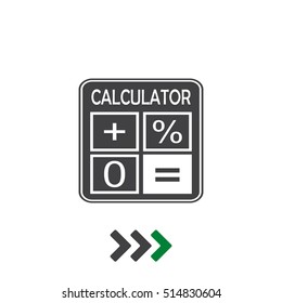 Calculator Icon Vector flat design style