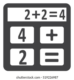 Calculator Icon Vector flat design style