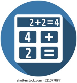 Calculator Icon Vector flat design style