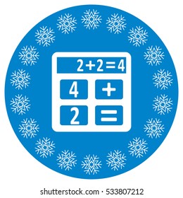 Calculator Icon Vector flat design style