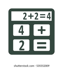 Calculator Icon Vector flat design style