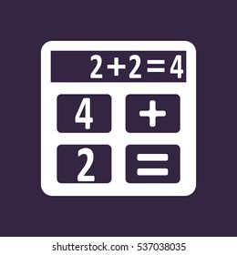 Calculator Icon Vector flat design style