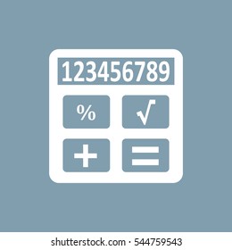 Calculator Icon Vector flat design style