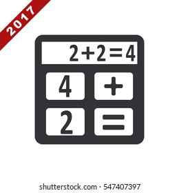 Calculator Icon Vector flat design style