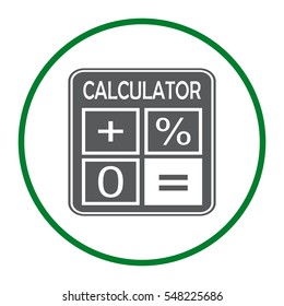 Calculator Icon Vector flat design style