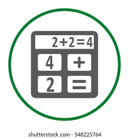 Calculator Icon Vector flat design style