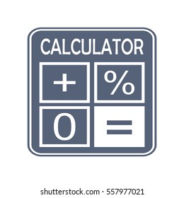 Calculator Icon Vector flat design style