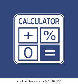Calculator Icon Vector flat design style