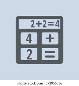 Calculator Icon Vector flat design style