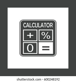 Calculator Icon Vector flat design style